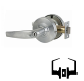 Schlage - ND40-ATH-626 Schlage Athens Lever Privacy Function