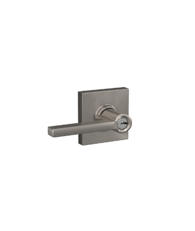 Schlage Latitude Keyed Entry Lever with Collins Trim