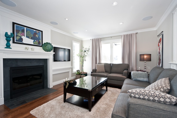 Modern Living Room Interiors by BEAULIEU DESIGN - Interior Design Company Ottawa