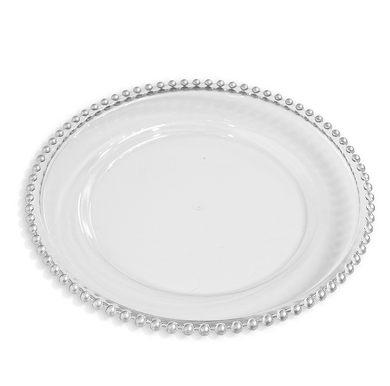 Silver Beaded Charger Plates