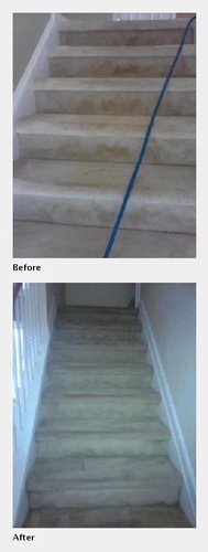Comparison of Staircase Cleaning - Dry Cleaning Alpharetta by Preferred Carpet Cleaning and Floor Care