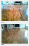 Wooden Floor Before and After Cleaning - Floor Cleaning Atlanta by Preferred Carpet Cleaning and Floor Care