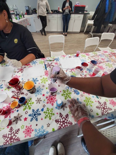 Pouring Colours in Cups - Art Therapy Program Toronto by Perfect Selections Home Healthcare