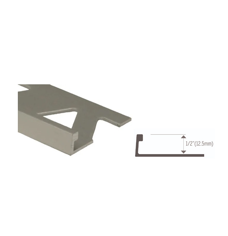 J-Trim metal moulding ½“ x 8’ silver