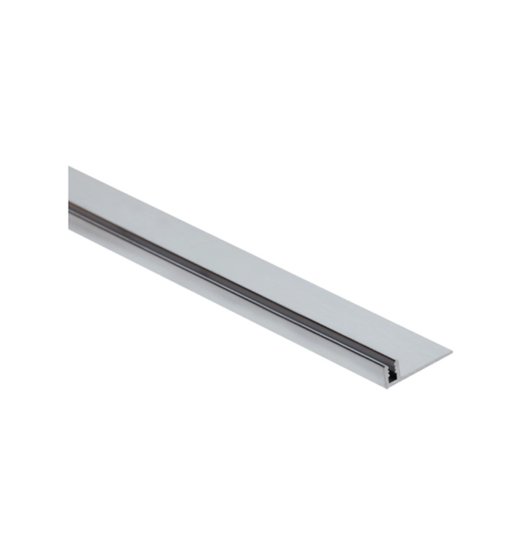 E-cap track pinless metal moulding ⅜” x 12’ silver