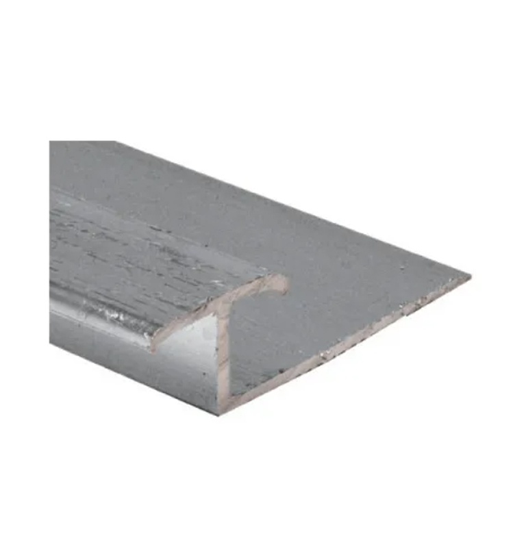 T-Cap pinless metal moulding carpet to hard surface 5/16”x7/16” x 12’ pewter