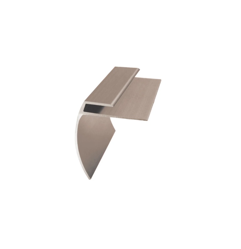 Metal LVP/LVT Stair nosing for 5mm ⅜” x 1-⅞” x 12’ pewter