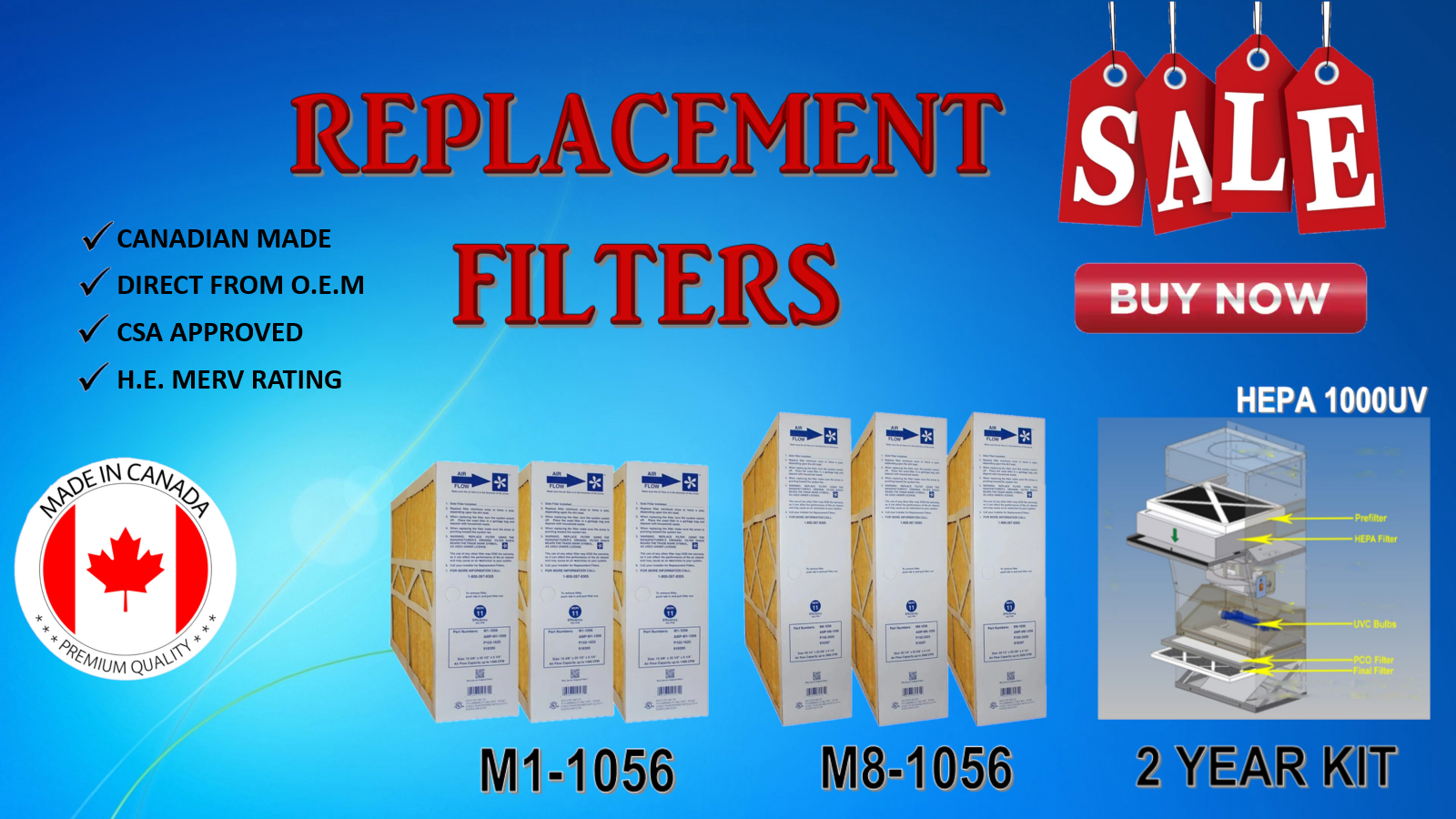 Replacement Filters banner