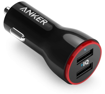 CAR CHARGER, ANKER 24W DUAL USB
