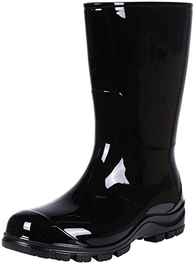 Asgard Women's Mid Calf Rain Boots Short Waterproof Garden Shoes