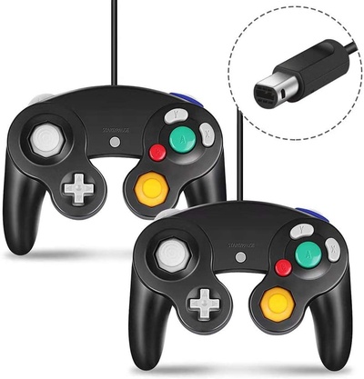 Gamecube Controller, 2 Packs Classic Wired Controllers Compatible with Wii Nintendo Gamecube
