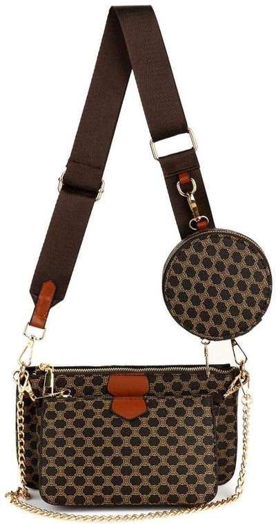 Risup Small Checkered Crossbody Bag Luxury Designer Shoulder Chain Purse with Strap