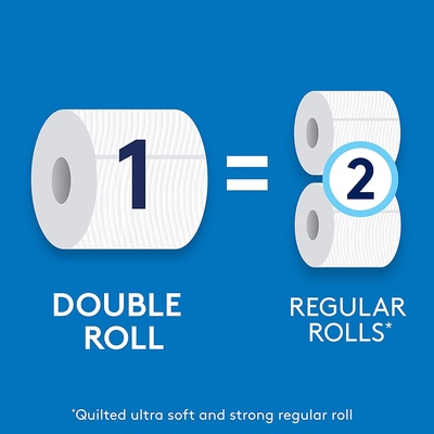 Cottonelle Ultra Cleancare Toilet Paper, 24 Double Rolls Bathroom Tissue (Equals 48 Regular Rolls)