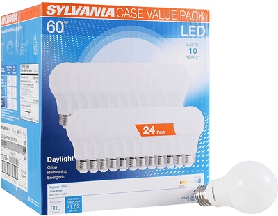 Sylvania Home Lighting 74766 60W Equivalent, LED Bulb, A19 Lamp