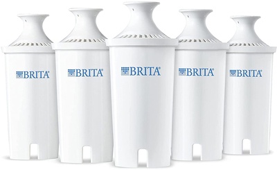 Brita Water Filter Pitcher Advanced Replacement Filters, 5 Count