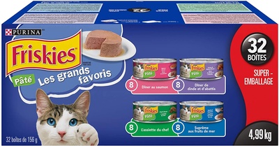 Purina Friskies Pâte Greatest Hits Cat Food Super Pack 32-156 g Cans