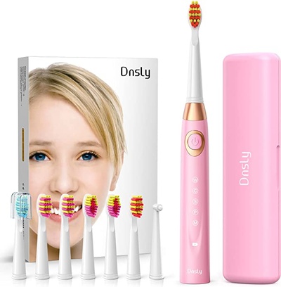 Dnsly Ultrasonic Toothbrush with 5 Modes Sonic Cleaning,Whitening Sonic Toothbrushes