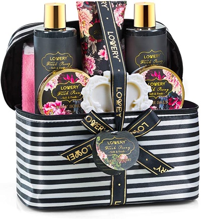 Mothers Day Gifts, Home Spa Gift Basket, Luxury Bath & Body Set
