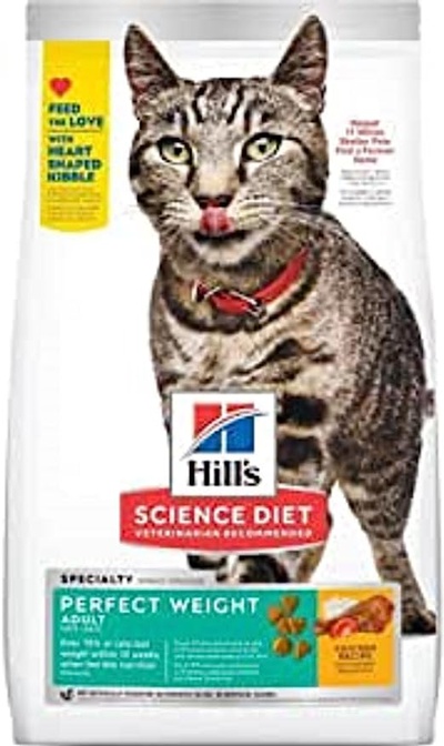 Hill's Science Diet Dry Cat Food, Adult, Perfect Weight for Healthy Weight & Weight Management