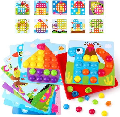 KIDCHEER Toddler Toys for Boys & Girls Educational Baby Gifts Color Matching Pegboard Montessori