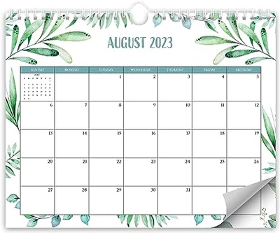 Aesthetic Greenery Wall Calendar - Runs from June 2023 Until December 2024 - The Perfect Monthly