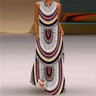 Xiloccer Dresses for Women 2021 Plus Size Floral Beach Dress Summer Dresses Vintage Sundress Womens 