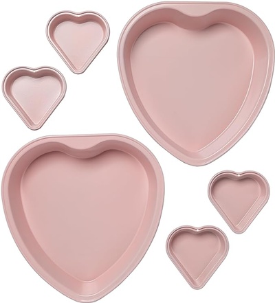 Paris Hilton Heart Shaped Bakeware Set, 6-Piece
