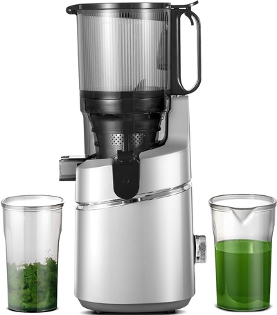 AMZCHEF 250W Automatic Slow Juicer Free Your Hands -135MM Opening and 1.8L Capacity Juicer