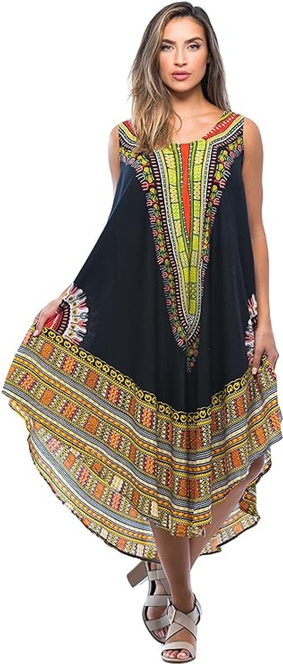 Riviera Sun African Print Dashiki Dress for Women