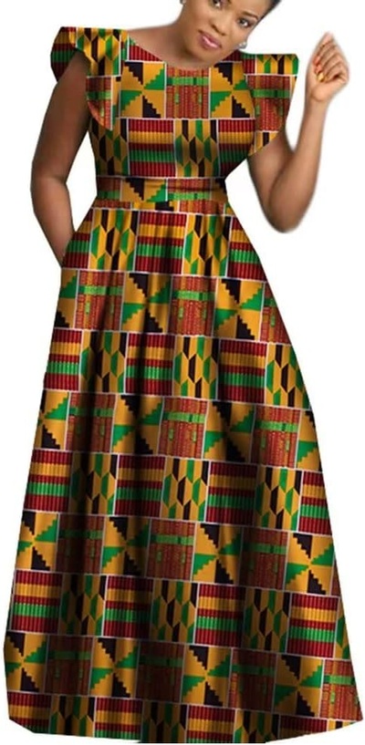 African Traditional Dresses for Women Plus Size Dashiki Print Clothes Ankara Dress