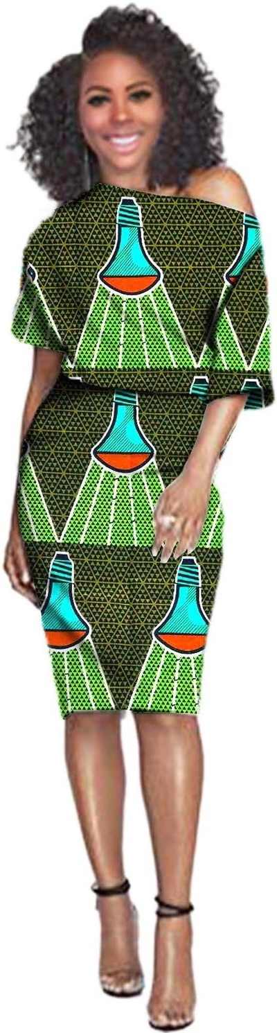 RealWax African Women Clothes,Wax Ankara Print Attire,Bazin Riche,Top and Skirts 2 Pieces Sets
