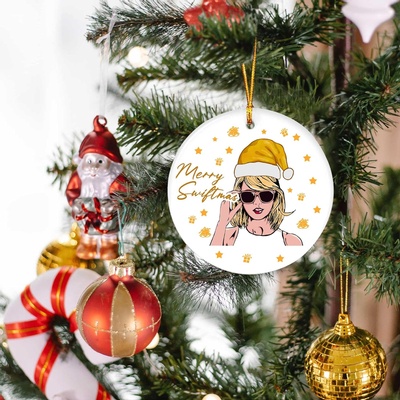 Pop Singer Christmas Ornaments 2023, Trendy Music Merch Christmas Tree Decoration Merry Christmas