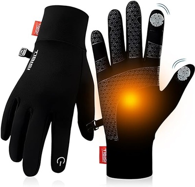 Warm Winter Gloves, Mens Womens Thermal Lightweight Anti-Slip Touchscreen Runing Driving Gloves