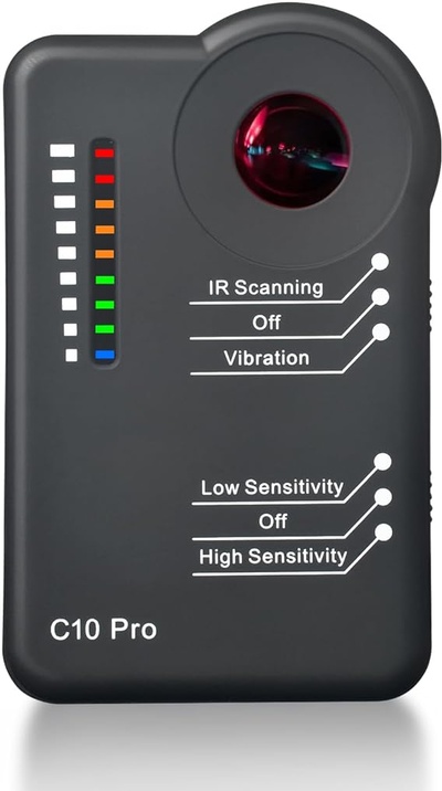 Camera Detector C10 Pro – Professional Bug RF Detector Hidden Camera Finder Anti Spy Sweeper GPS