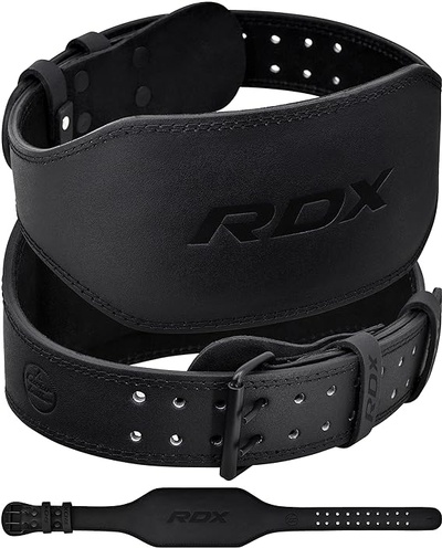 RDX Weight Lifting Belt Gym Fitness, Cowhide Leather, 4” 6” Padded Lumbar Back Support,