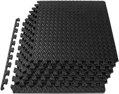 ProsourceFit Exercise Puzzle Mat ½ inch, 24 SQ FT, 6 Tiles, EVA Foam Interlocking Tiles Protective 