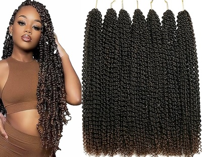 TIANYOUHAIR Passion Twist Hair 24 Inch 7 Packs Water Wave Crochet Hair Pre Looped Spring Bohemian