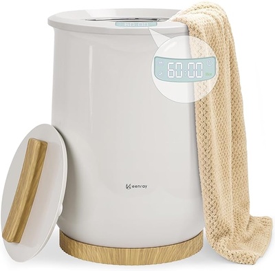 Keenray Upgraded Towel Warmer Bucket, Large Towel Warmer with 3 Heating Modes, Heat Time 30/45/60