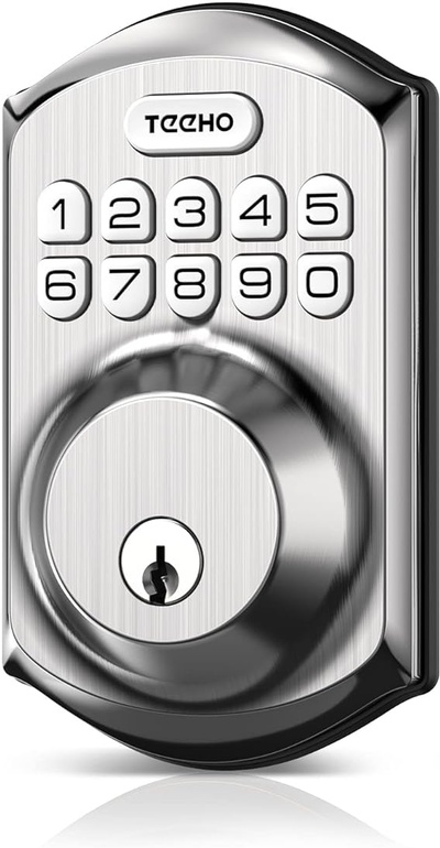 TEEHO TE001 Keyless Entry Door Lock with Keypad - Smart Deadbolt Lock for Front Door with 2 Keys 