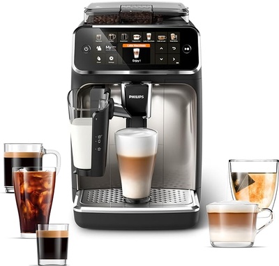 Philips 5400 Series Fully Automatic Espresso Machine - LatteGo Milk Frother, 12 Coffee Varieties