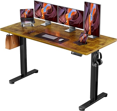 ErGear Height Adjustable Electric Standing Desk, 63x 28 Inches Sit Stand up Desk, Large Memory Compu