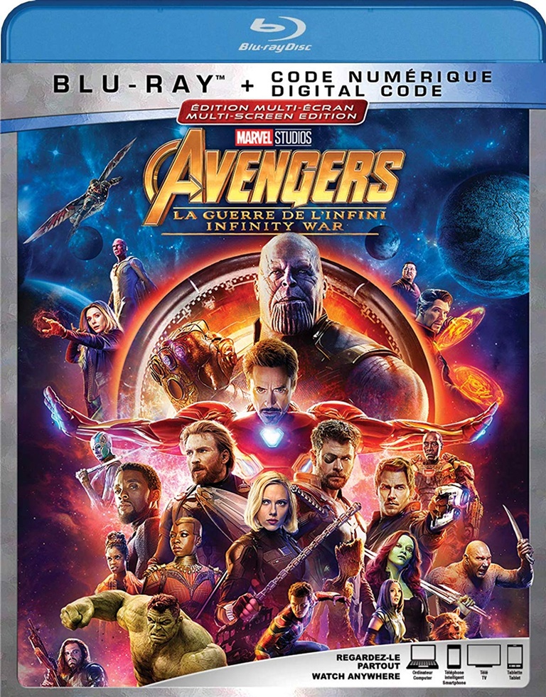 Avengers Infinity War On Blu-Ray - Online Toy Store Canada by Sopro Market