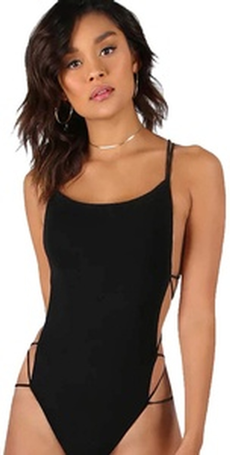 Verdusa Women's Sleeveless Scoop Neck Strappy Backless Bodysuit - Online Clothing Store Canada by Sopro Market