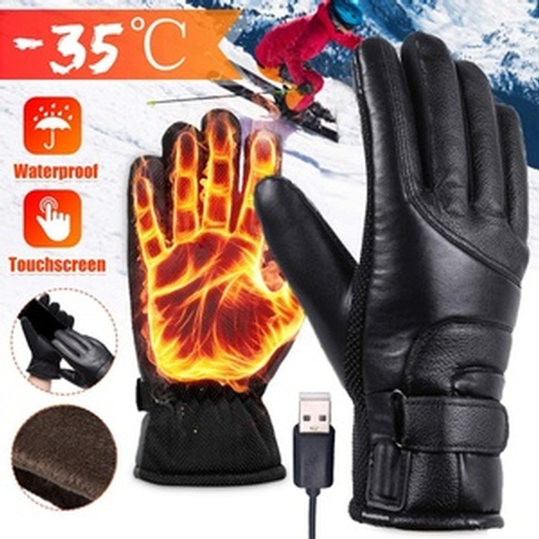 USB Electric Heated Gloves With Touchscreen Finger For Men Women - Online Retail Store by Sopro Market