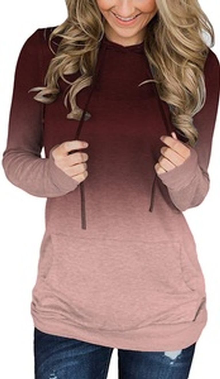 Onlypuff Women's Long Sleeve Casual Drawstring Pullover Sweatshirts Hoodies at Sopro Market - Online Fashion Store Canada