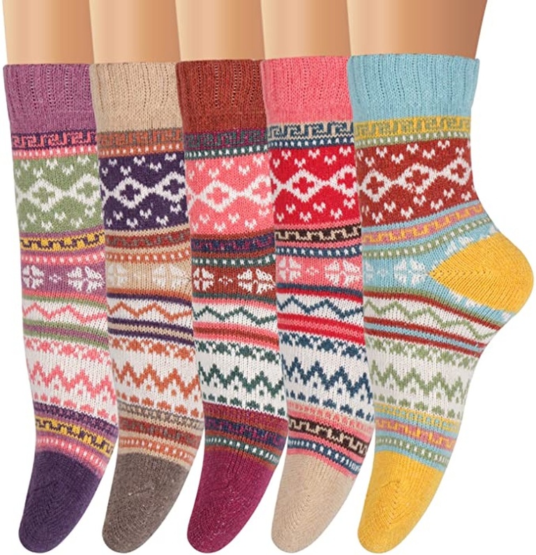 Ofeily Winter Socks 5 Pairs - Online Fashion Store Canada by Sopro Market