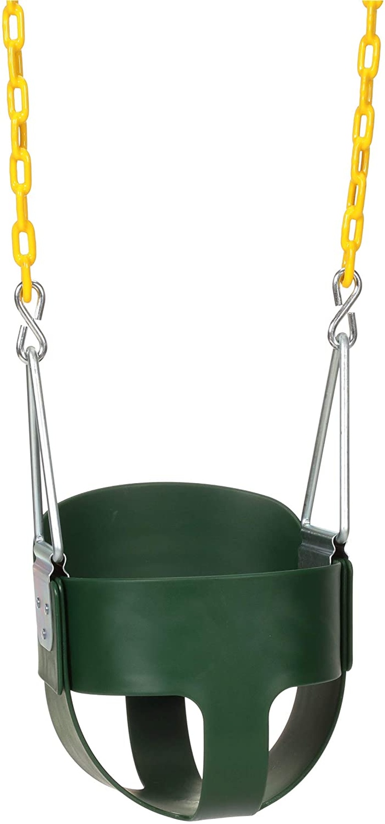 Eastern Jungle Gym Heavy-Duty High Back Full Bucket Toddler Swing Seat with Coated Swing Chains Fully Assembled