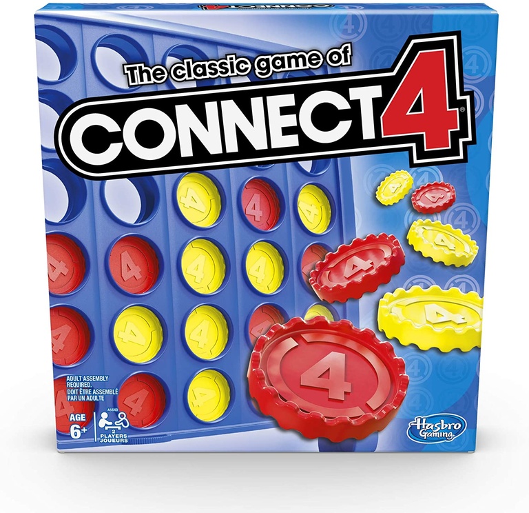 The Classic Game of Connect 4; Strategy Game for 2 Players; Connect 4 Grid; Get 4 in a Row; Game for Kids Ages 6 and Up