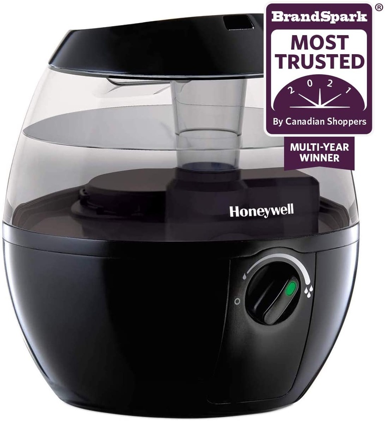Honeywell HUL520BC MistMate™ Ultrasonic Cool Mist Humidifier, White, with Adjustable Mist Control, Auto Shut-off, Ultra Quiet Operation, Visible Cool Mist