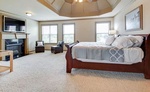 Bedroom with Carpet Flooring and Natural Light - Home Staging Hamilton By Sage Key Interiors